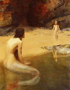 John Collier The Land Baby USA oil painting artist